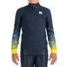 верх детского комбинезона Sportful Squadra Kid's Race Jersey серо-синий